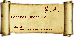 Herczog Arabella névjegykártya